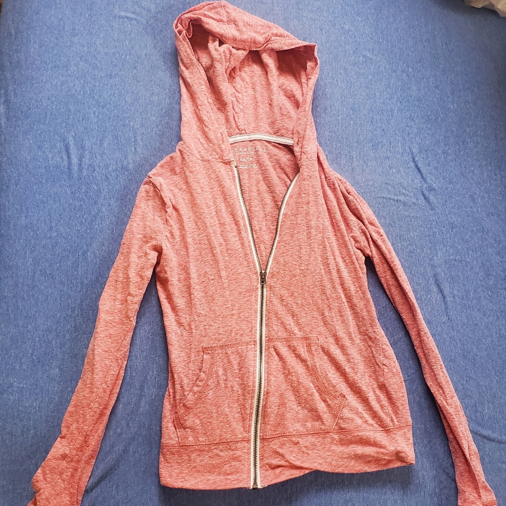 XS coral Aeropostale zip up hoodie